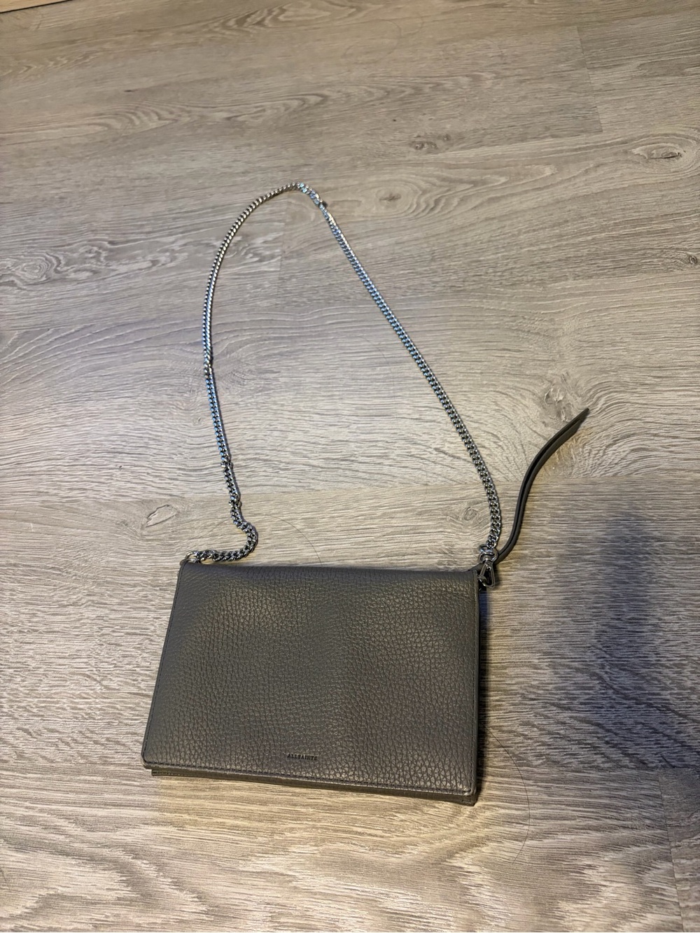 All saints Leather wallet on chain